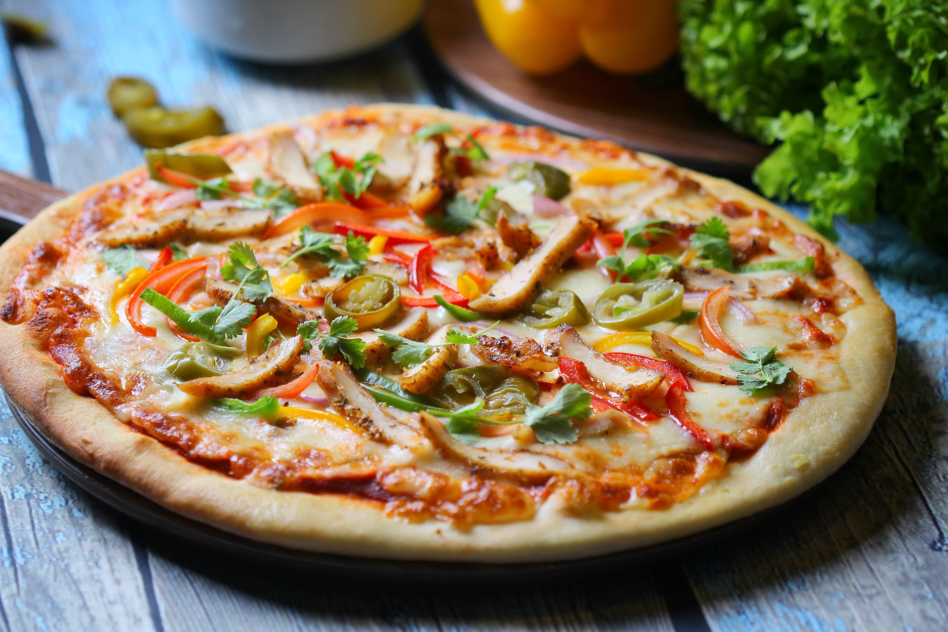 Butter Chicken Pizza